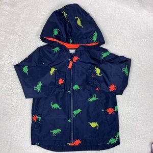 Carter's Infant Boys Dinosaur Lined Rain Slicker Jacket 3t